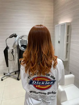 ロング カラー 脱白髪染め白髪ぼかし TERA（寺崎）のヘアスタイル