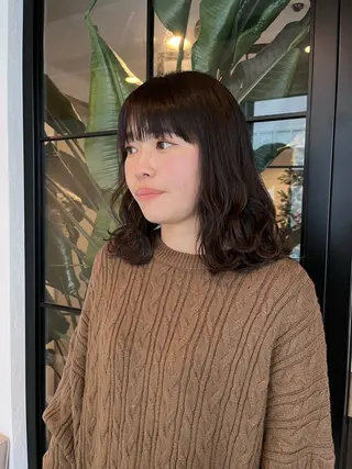 ミディアム ベージュカラー/ 新潟/万代/なお🎀のヘアスタイル