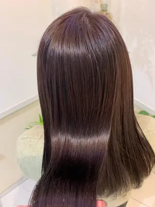 カラー ブリーチしない暖色 カラー🥀杉 優菜のヘアスタイル