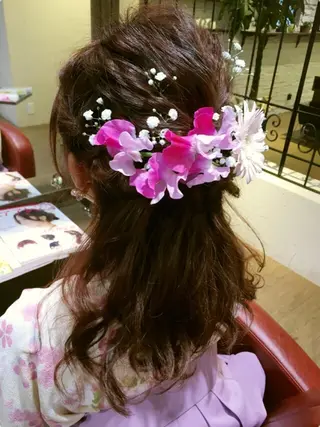 ロング ヘアアレンジ MODE K's塚口 かどやのヘアスタイル