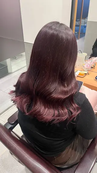 セミロング カラー classic 新横浜所属・大人girly🛋️ 🤍yukakoのヘアスタイル