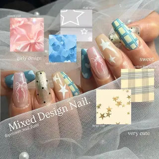 ネイル Fumi ポップ/ナチュラルのネイルデザイン