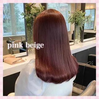 セミロング カラー 💗ガーリーヘア🎀 saki💗のヘアスタイル