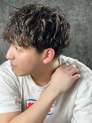 ミディアム 石田 和康のヘアスタイル