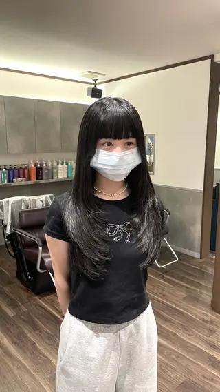 ロング レイヤーカット🎀 ブリーチ/なるのヘアスタイル