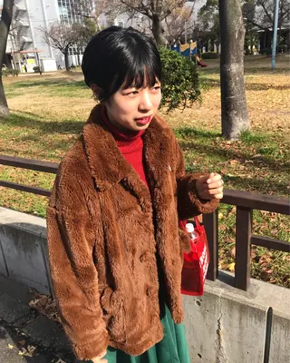 ショート カラー ヘアアレンジ tatsumi/ボブ ウルフ/レイヤーのヘアスタイル