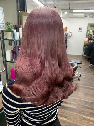 ミディアム カラー ヘアアレンジ 🌟🍒ハイトーン 韓国ヘア/ユウミのヘアスタイル