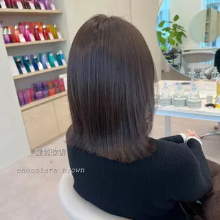 ミディアム カラー 美髪矯正/髪質改善/ 艶髪🤍伊藤梨紗のヘアスタイル