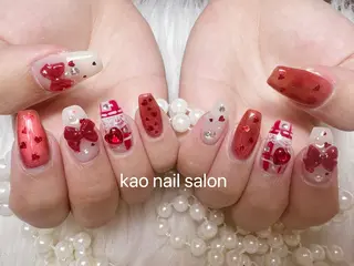 ネイル kao nail マグネット/長さだしのネイルデザイン