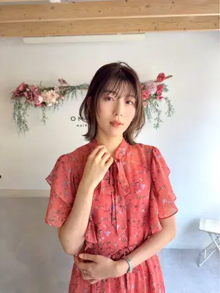 ミディアム 🌻 ayaka🌻のヘアスタイル