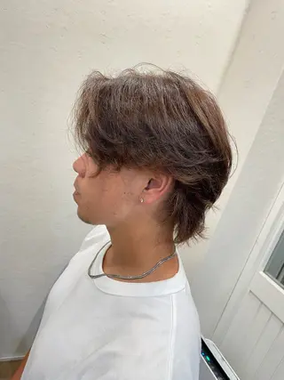 カラー メンズ ハイトーンカラー/メ ンズカット/舘山優羽のヘアスタイル