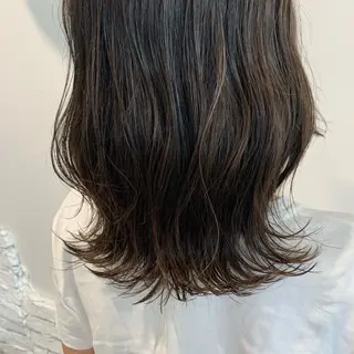 セミロング カラー "小顔カット" Fuko.のヘアスタイル