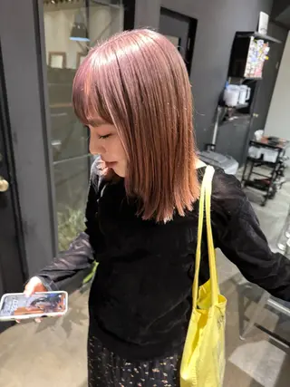 ミディアム カラー fubuki🪷 似合わせカットカラーのヘアスタイル