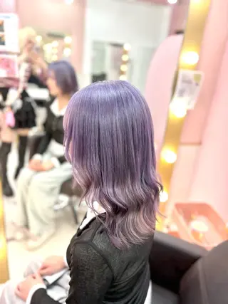 セミロング カラー 甘ふわgirly🎀 ハイトーン🤍Ramのヘアスタイル