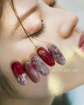 ネイル arm in arm ︎✿Yamamotoのマツエク・マツパデザイン