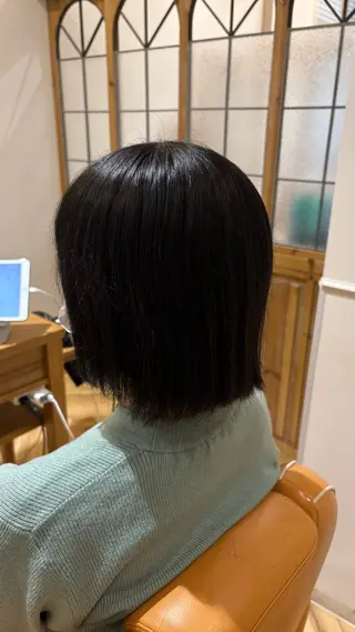 ミディアム カラー ♣️似合わせカット 艶髪カラーYUUGAのヘアスタイル