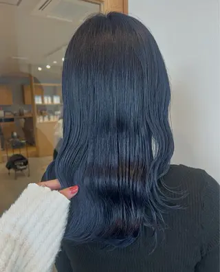 ミディアム カラー パーマ ヘアアレンジ メンズ 透明感カラー／ 新潟万代/池野里衣のヘアスタイル