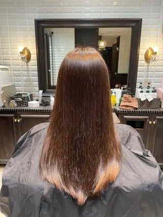 ロング カラー 波巻き、ツイスト パーマモデル募集中のヘアスタイル