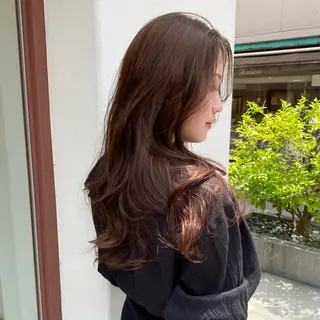 ロング カラー 🥣 hashi 🛋️のヘアスタイル