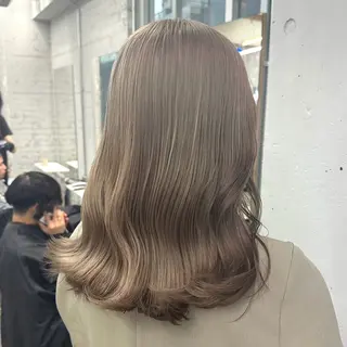 セミロング カラー ヘアアレンジ 海外/ハイトーン🪽 ☯️ami☯️のヘアスタイル