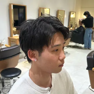 メンズ 小西冬馬  髪質改善 縮毛矯正 艶カラーのヘアスタイル