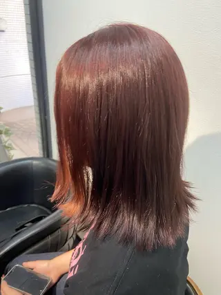 セミロング 瀧下 唯のヘアスタイル