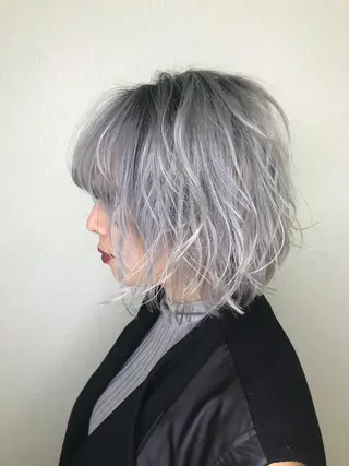 ミディアム カラー パーマ ヘアアレンジ マツエク・マツパ backstage.AZ所属・吉川 宙翔のヘアスタイル