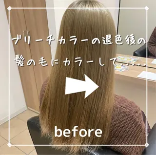 ロング カラー GO TODAY シェアサロン 原宿Verno店所属・髪質改善/ブリーチ/ ボブ特化/よしきのヘアスタイル