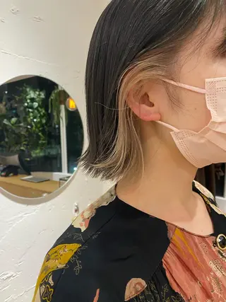 セミロング カラー 艶カラー 🤍🫧/makoのヘアスタイル