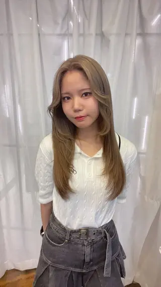 ロング ラティアンヌイグレック所属・豊中/髪質改善/ レイヤーカットミヅキのヘアスタイル