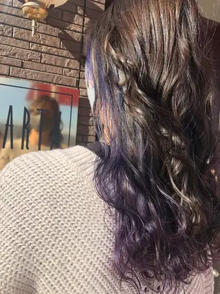 ロング カラー 石坂 瀬音のヘアスタイル