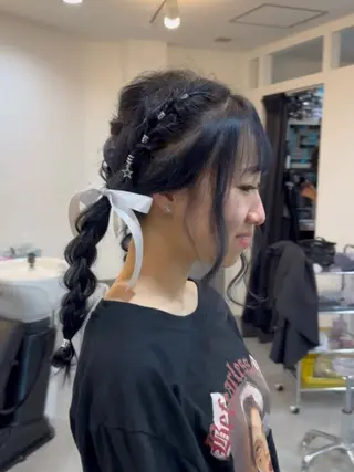 セミロング ヘアアレンジ ARARE HAIR みゆきのヘアスタイル