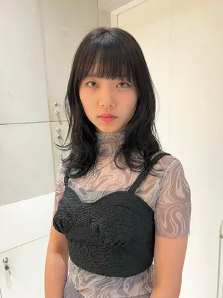 ミディアム パーマ/レイヤー /店長/YURAのヘアスタイル