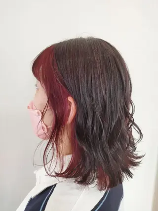 ミディアム 相馬 亜美のヘアスタイル