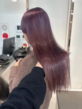 ミディアム rina／ベージュ ワンホン/韓国ヘアのヘアスタイル