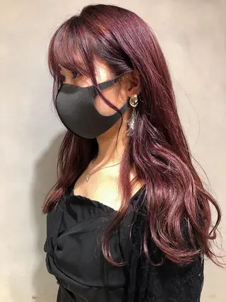 セミロング カラー 圧倒的透明感カラー nana🦕のヘアスタイル