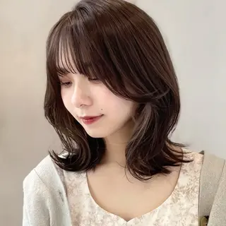 ミディアム ✨Taisei｜ 再現性カット✨️のヘアスタイル