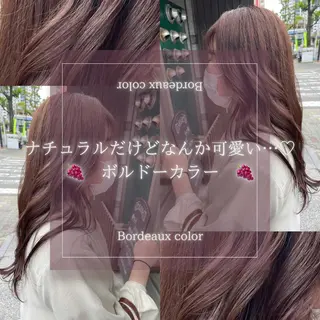 セミロング カラー 高橋 みく/ minim 暖色のヘアスタイル