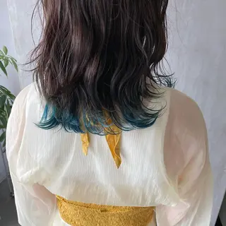 ミディアム カラー ヘアアレンジ stylist/蛯谷 珠里のヘアスタイル