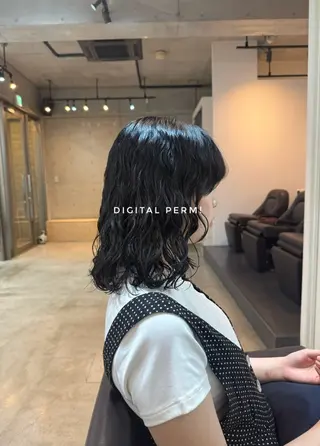 ミディアム スパイラルパーマ /神野のヘアスタイル