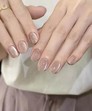 ネイル RAFFINE 月🦋🩵のネイルデザイン