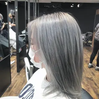 セミロング カラー 髪質改善/縮毛矯正/ 超高濃度水素ケアのヘアスタイル