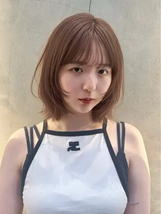ミディアム 宮嶋 蓮のヘアスタイル