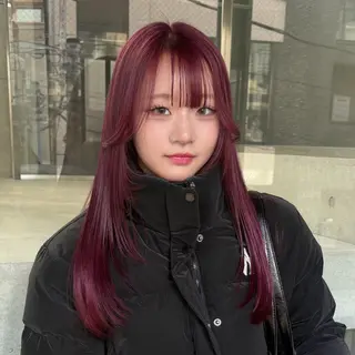 ロング 🚨ダメージ最小限ブ リーチ特化🚨ミユウのヘアスタイル