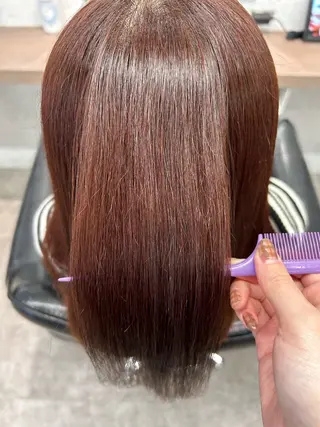 セミロング ボブ/透明感カラー/ 髪質改善/🌙/ルナのヘアスタイル