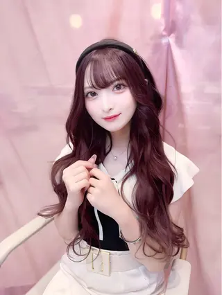 ロング カラー 韓国ヘア/レイヤー/ 顔まわり/りょーとのヘアスタイル