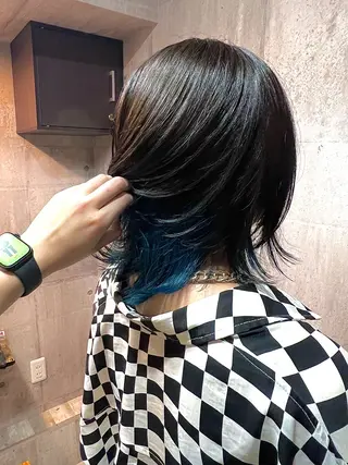 ミディアム カラー 髪質改善🫧‪ りこのヘアスタイル