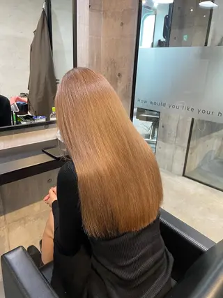 ロング カラー 👑髪質改善カラー 中垣斗希のヘアスタイル