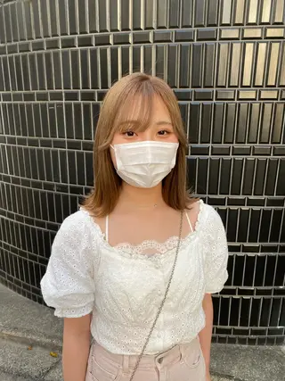 ミディアム カラー 鈴木直之/ハイトーン /ボブ/美髪矯正のヘアスタイル