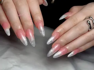 ネイル ユリ🎀長さだし/ パラジェル/持ち込みのネイルデザイン